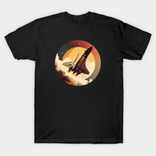 Shuttle Space Ready To The Moon T-Shirt